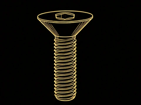 Flat (Countersunk) Head diagram