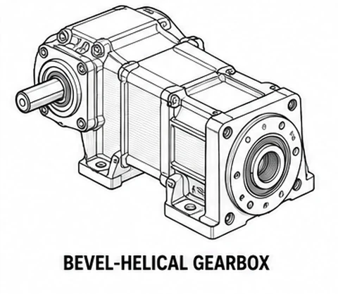 Bevel-Helical Gearbox