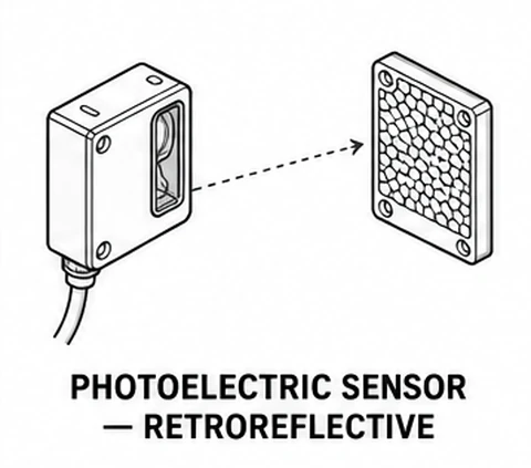 Photoelectric Sensor — Retroreflective